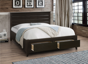 Lit Espresso avec Tiroirs de Rangement, Support de Matelas Inclus