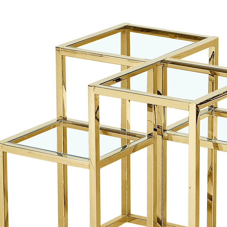 Table d'appoint Casini en or ( Meuble Mtl )