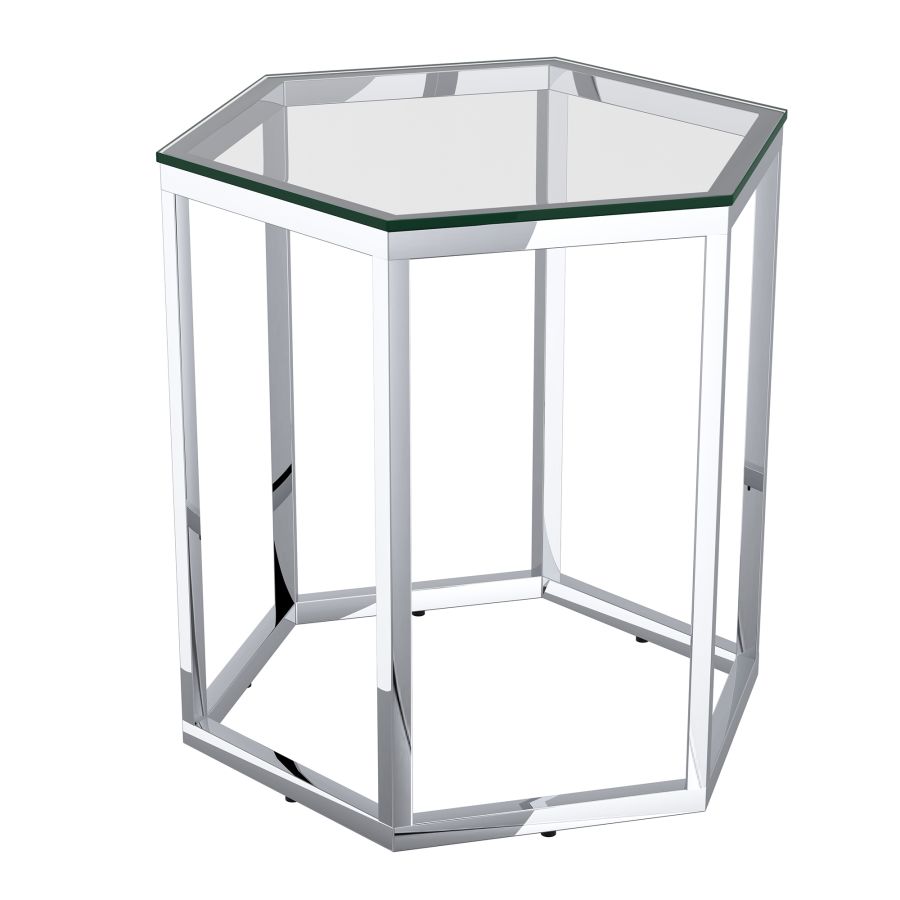 Ensemble de table d'appoint 3 pièces Fleur en argent ( Meuble Mtl )