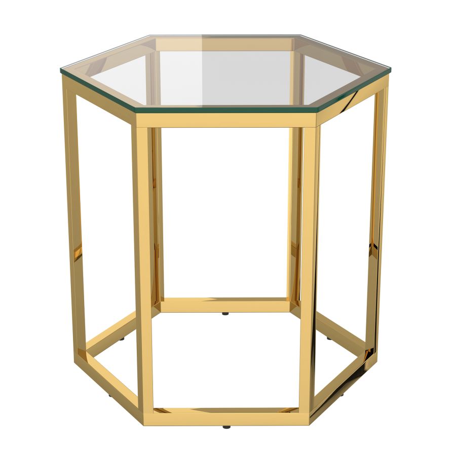 Ensemble de table d'appoint 3 pièces Fleur en or ( Meuble Mtl )