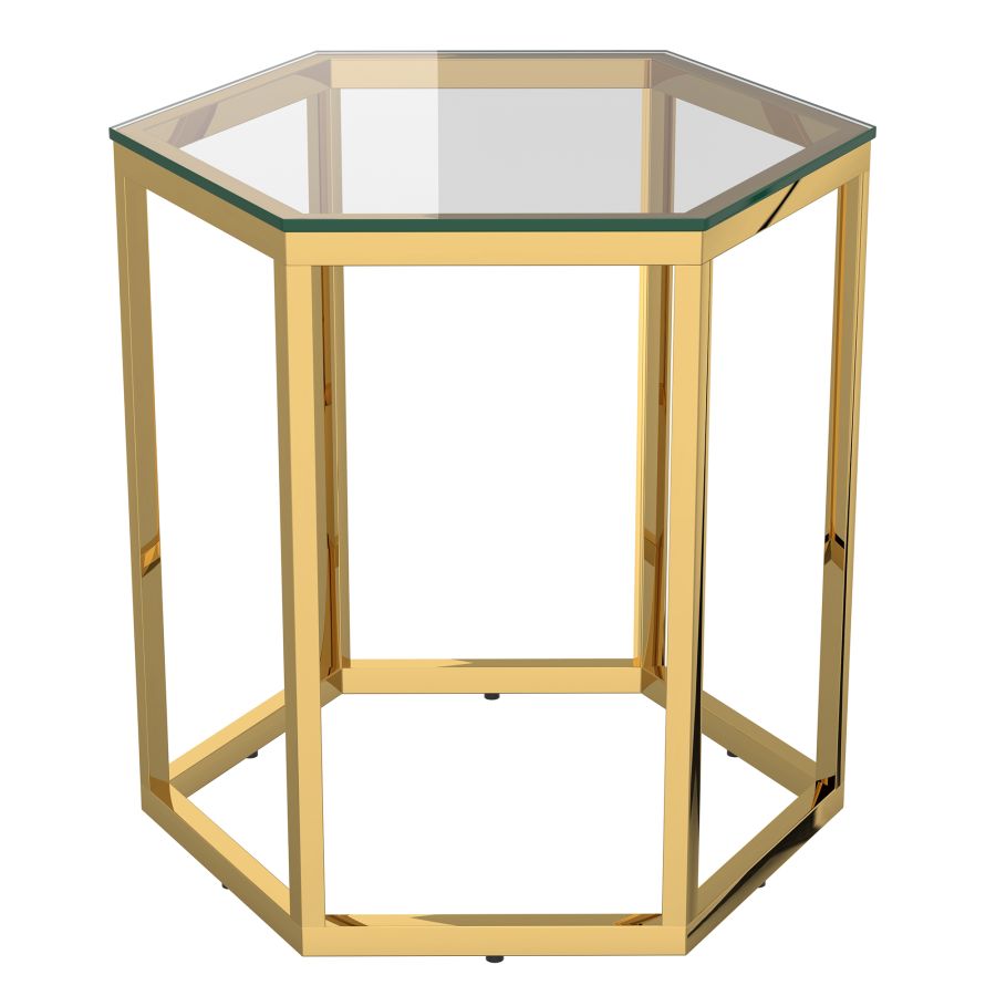 Ensemble de table d'appoint Fleur 4 pièces en or ( Meuble Mtl ) 