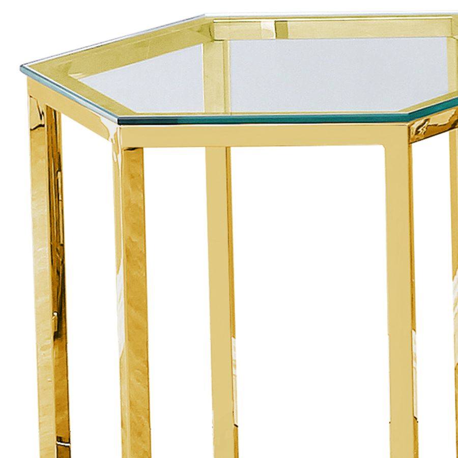 Table d'appoint Fleur en or ( Meuble Mtl ) 
