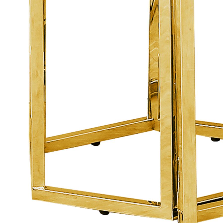Table d'appoint Fleur en or ( Meuble Mtl ) 