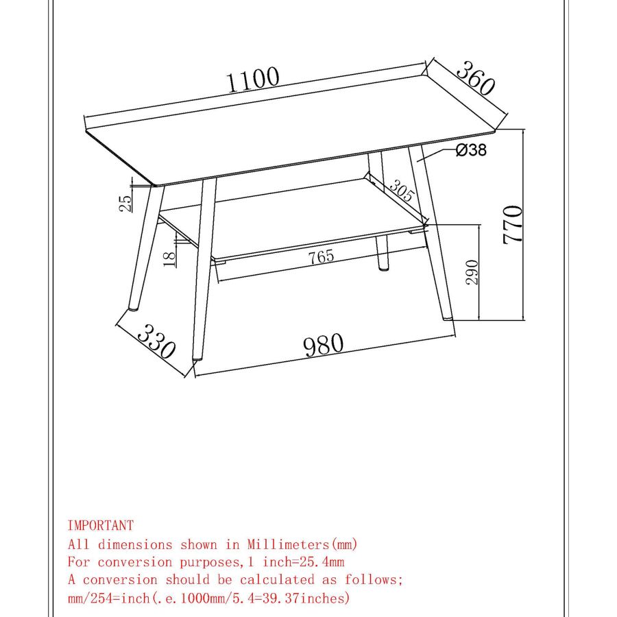 Table console Emery à 2 niveaux en faux marbre blanc ( Meuble Mtl ) 