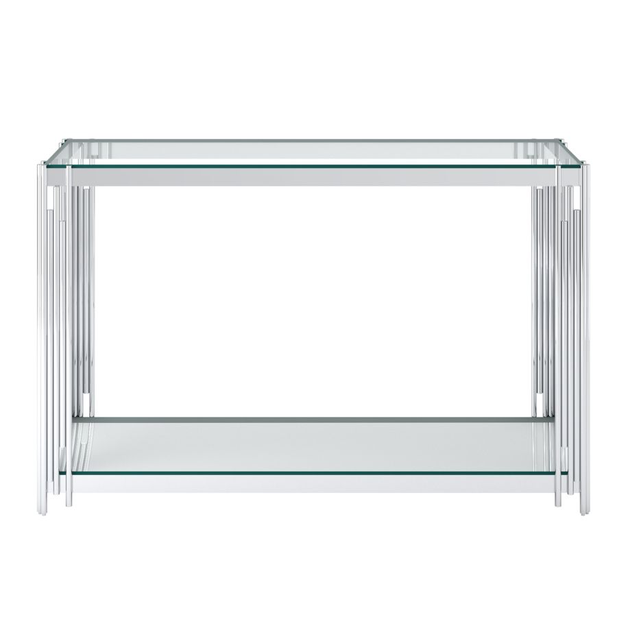 Table console Estrel en argent ( Meuble Mtl )