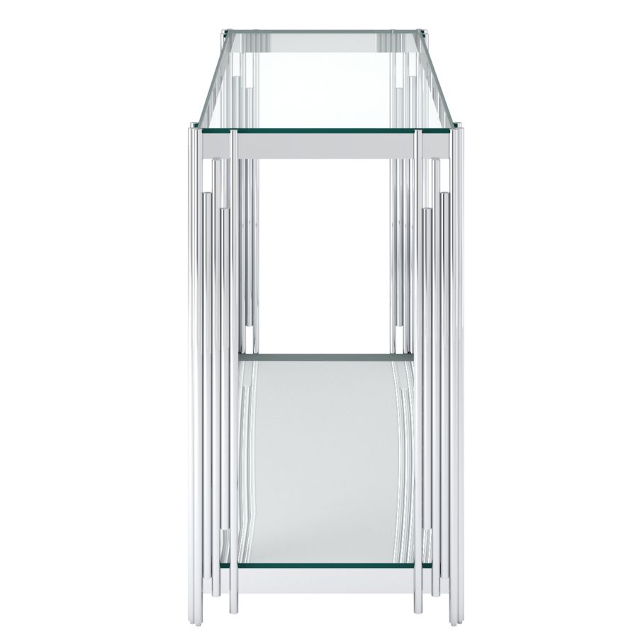 Table console Estrel en argent ( Meuble Mtl )