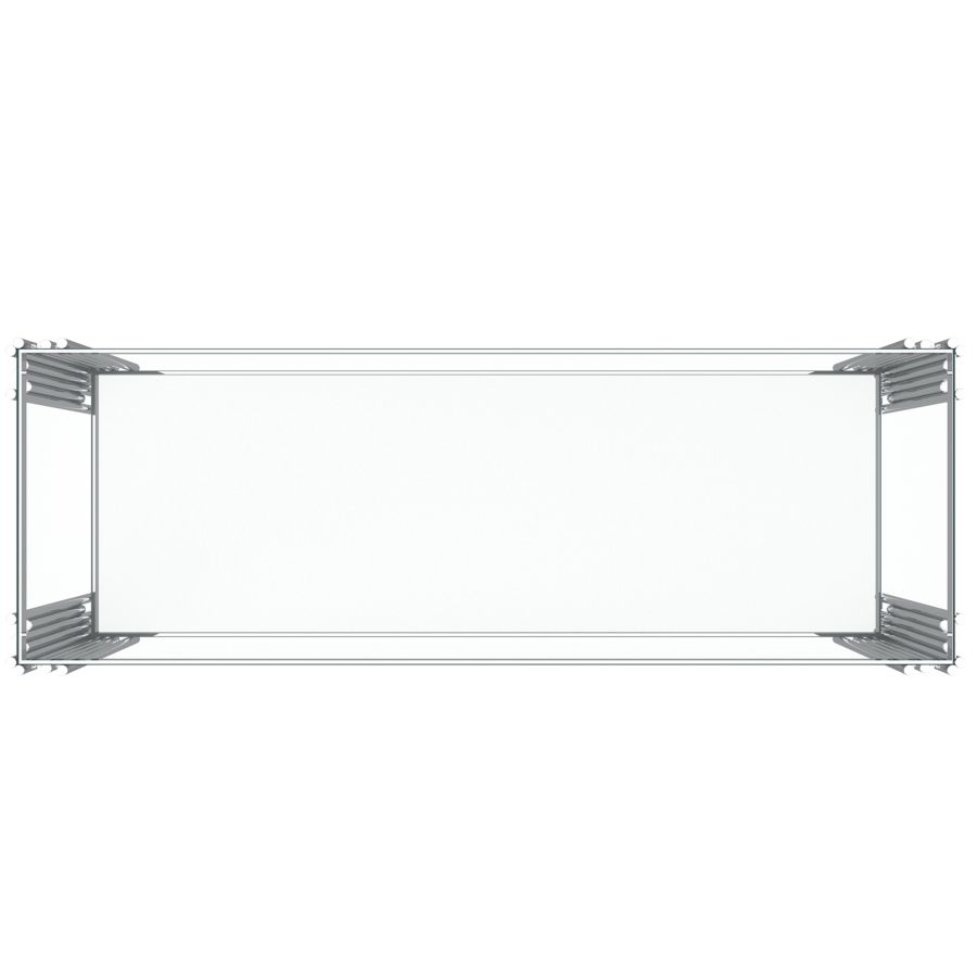 Table console Estrel en argent ( Meuble Mtl )