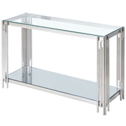 Table console Estrel en argent ( Meuble Mtl )
