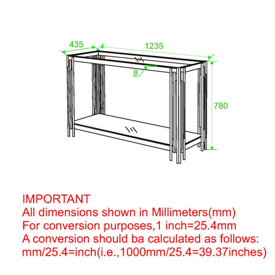 Table console Estrel en or ( Meuble Mtl )