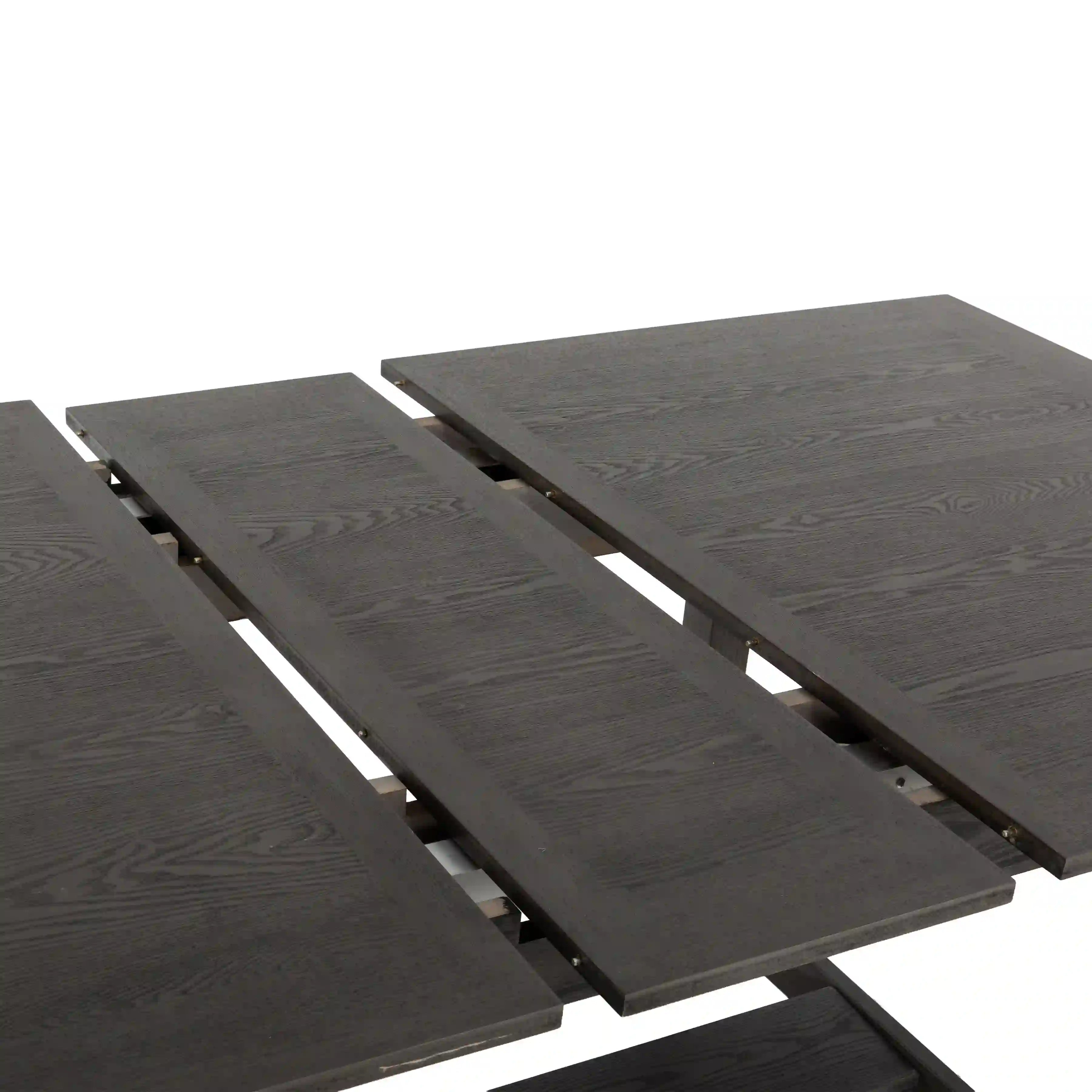 Table Salle à Manger Extensible (60" à 72") avec Rallonge Intégrée et 4 Chaises - Primo