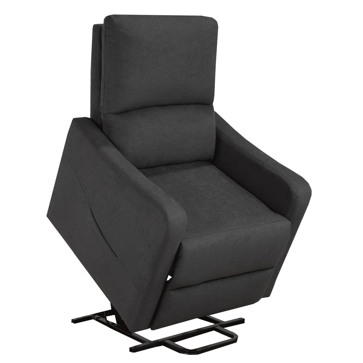 FAUTEUIL ÉLÉVATEUR INCLINABLE, GRIS FONCÉ ( Meuble Mtl )