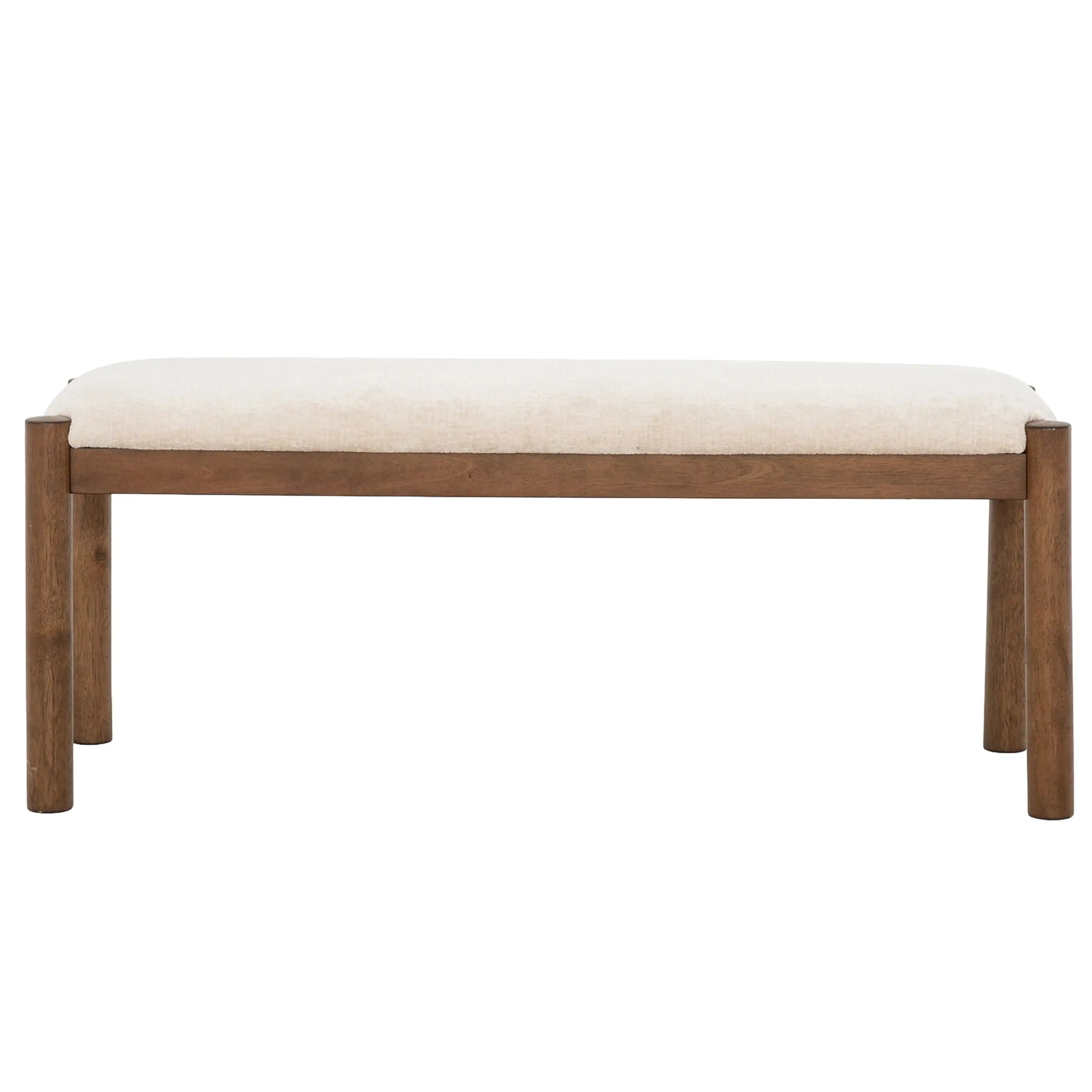 Primo Ensemble Salle à Manger 6 Places avec Banc et 4 Chaises (71") - Bois Brun