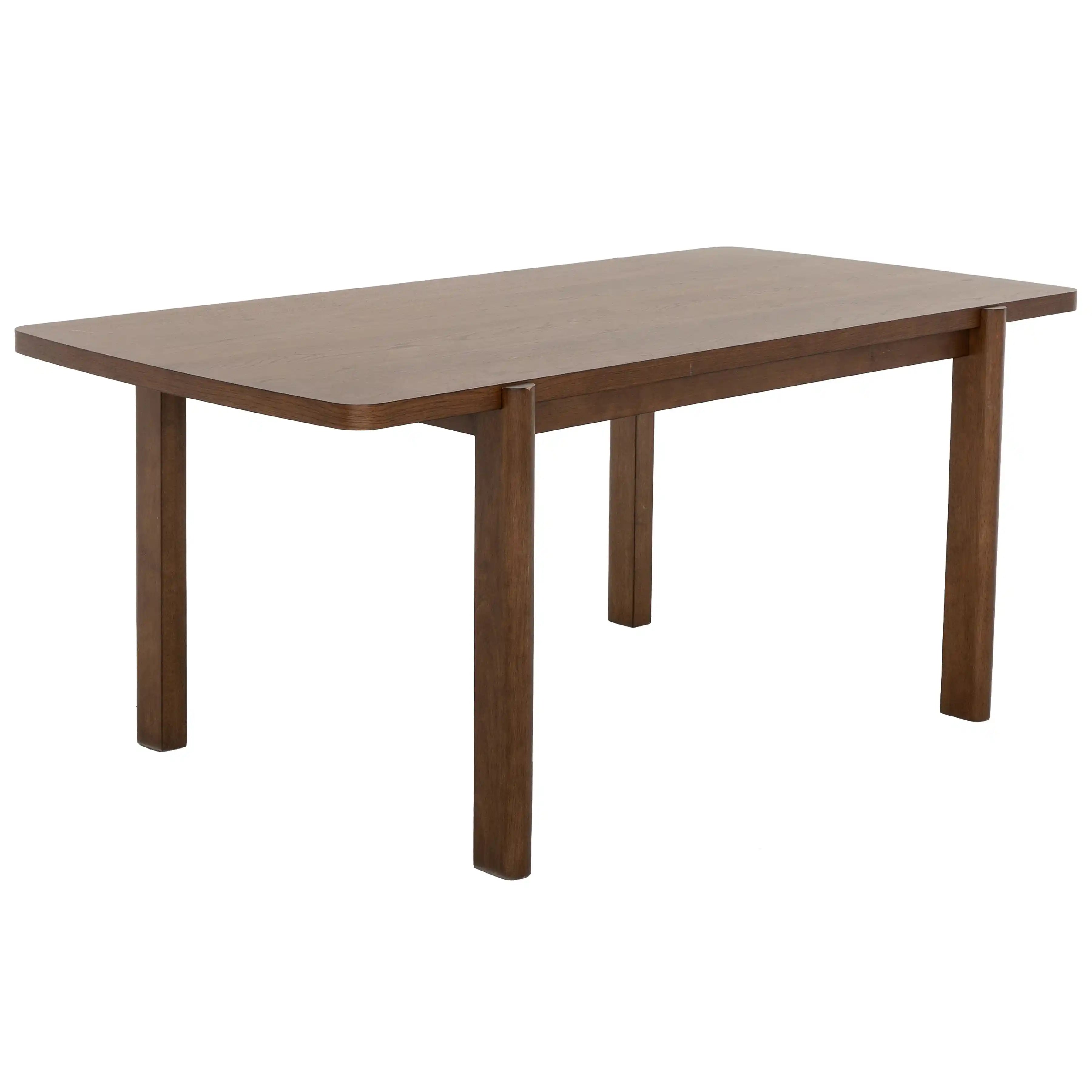 Primo Ensemble Salle à Manger 6 Places avec Banc et 4 Chaises (71") - Bois Brun