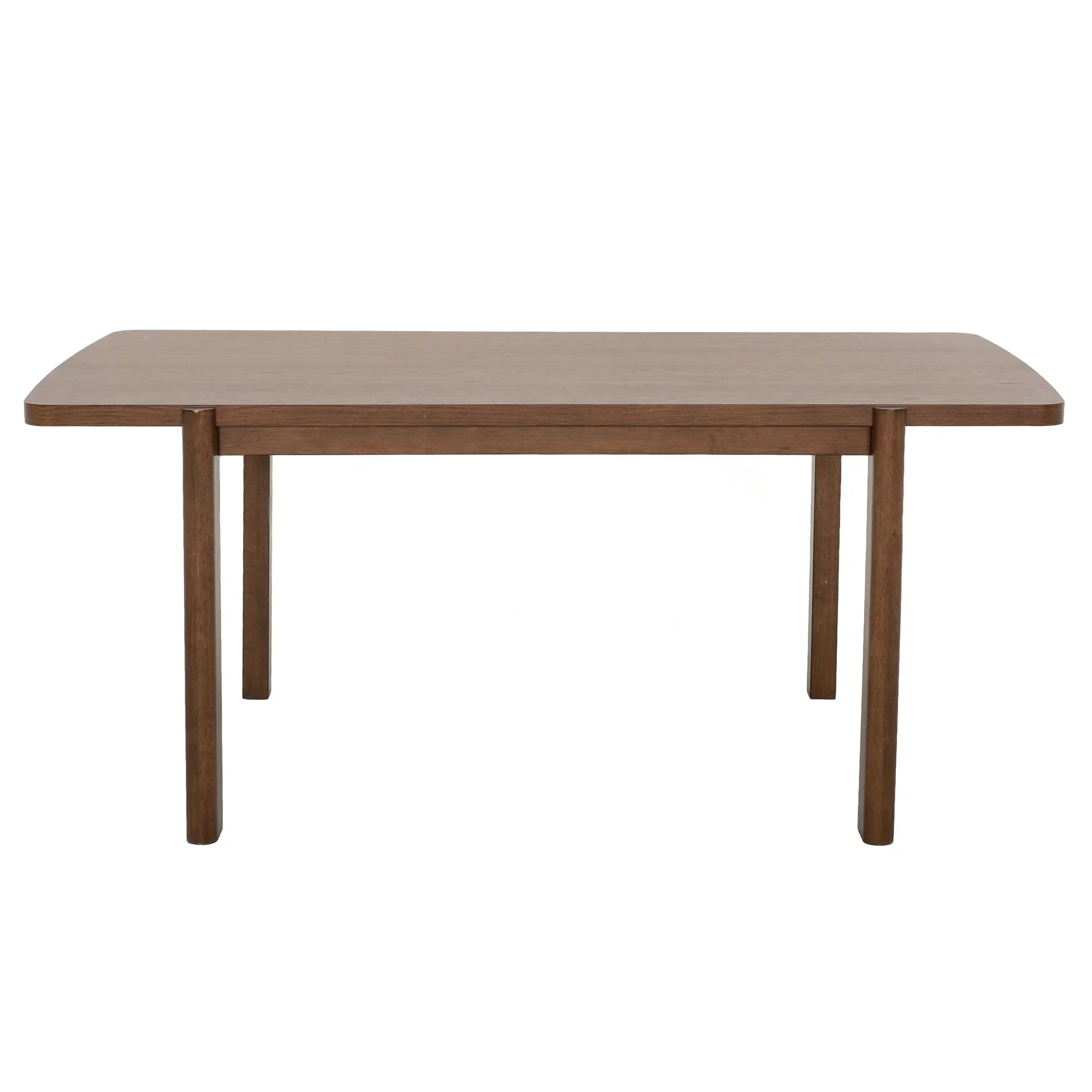 Primo Ensemble Salle à Manger 6 Places avec Banc et 4 Chaises (71") - Bois Brun