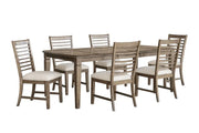 Cosette Walnut Dining Set | Acacia Solid Wood Extendable Table