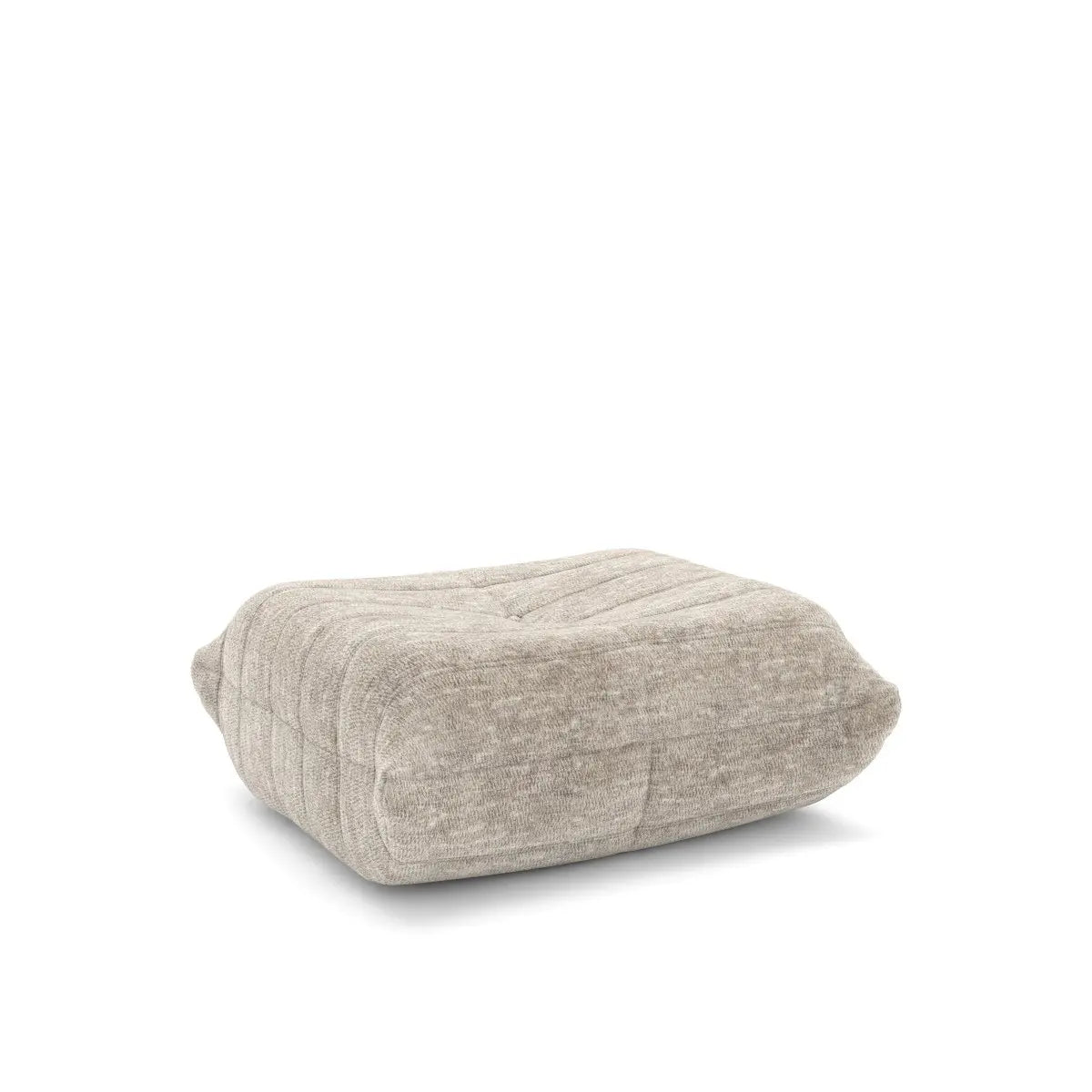 Fauteuil d'appoint Dontae Beige | Design plissé et mousse 60D