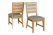 Chaises Terra en bois massif | Ensemble de 2 - Fini Chêne