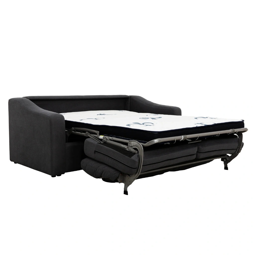 Canapé-lit SNF Flow gris foncé – Matelas hybride