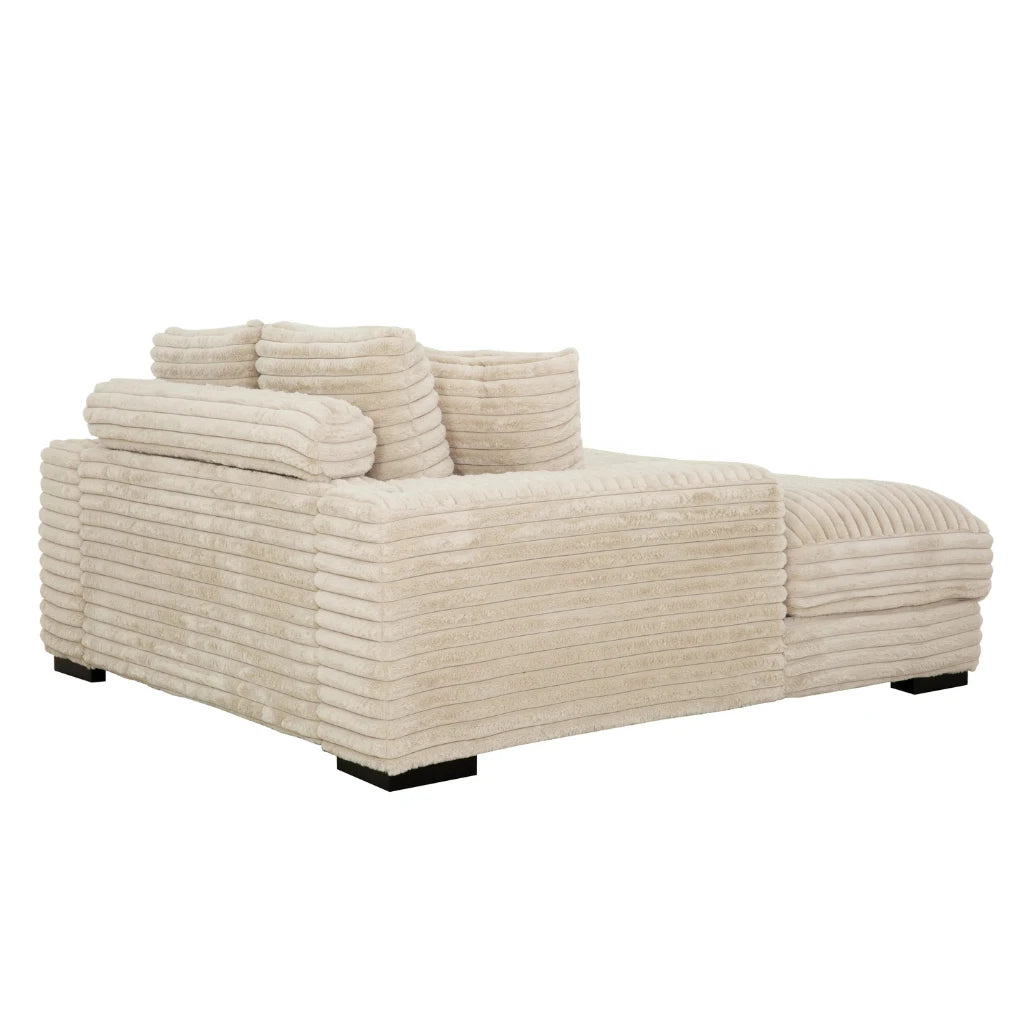 Lounger Cuddler Taupe | Détente Connectée et Port USB