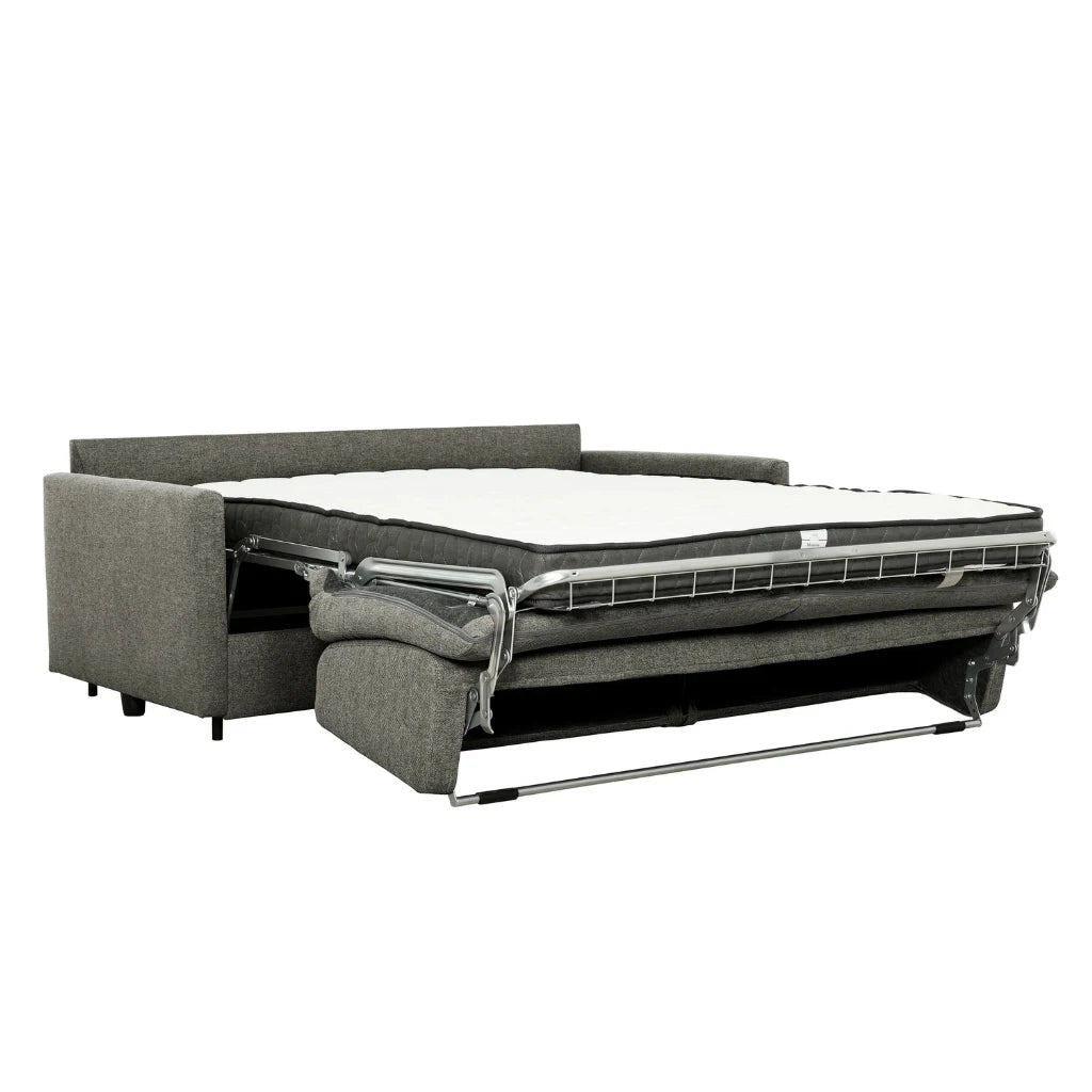 Canapé-lit Benito stone – Matelas mémoire de forme