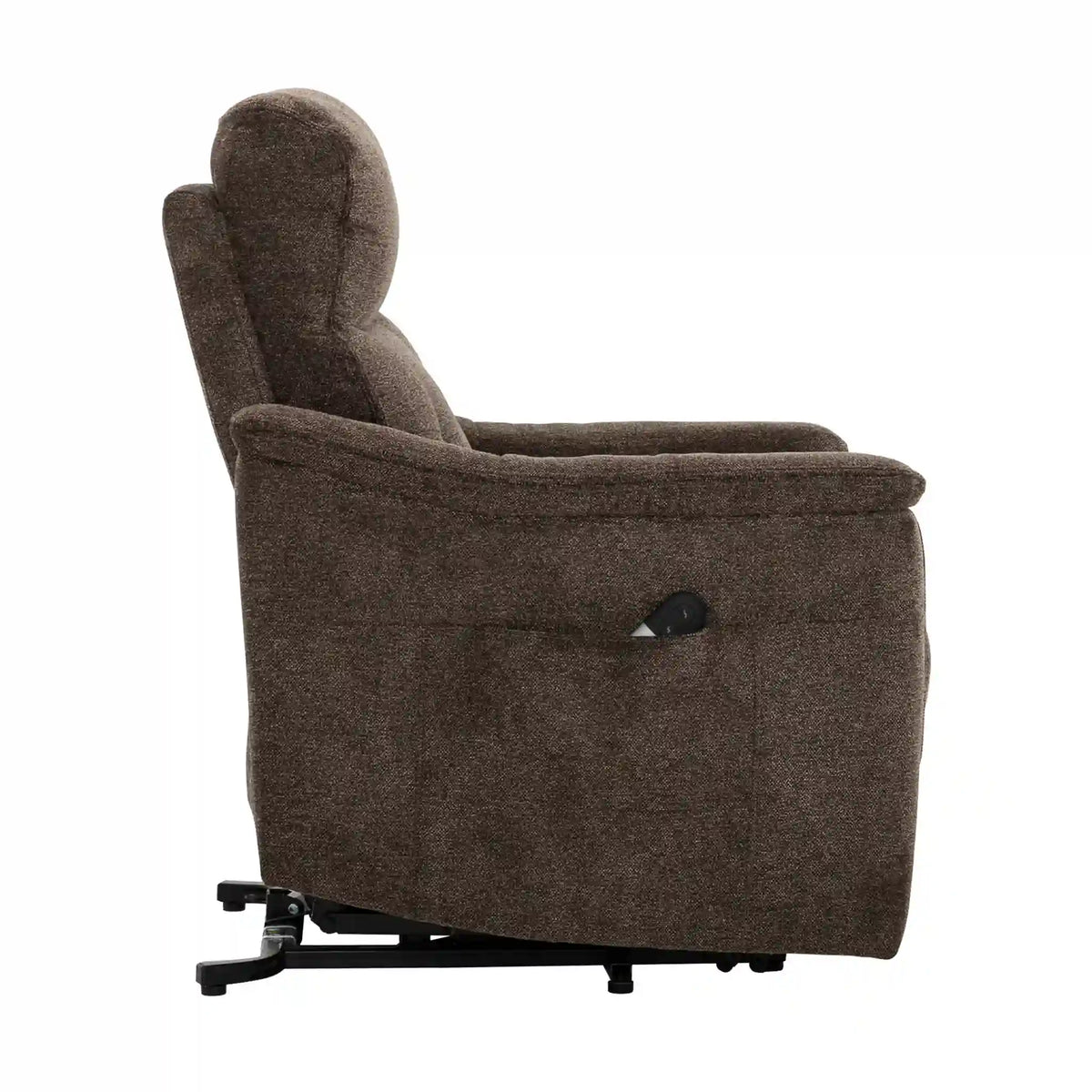 Primo Ladon Fauteuil Releveur Électrique en Tissu Brun Bayside