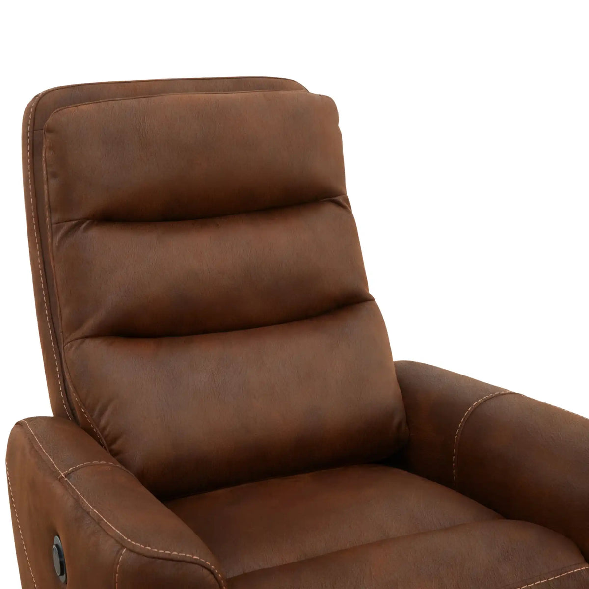 Cole Chaise Inclinable Électrique Tissu Brun Foncé Palerme