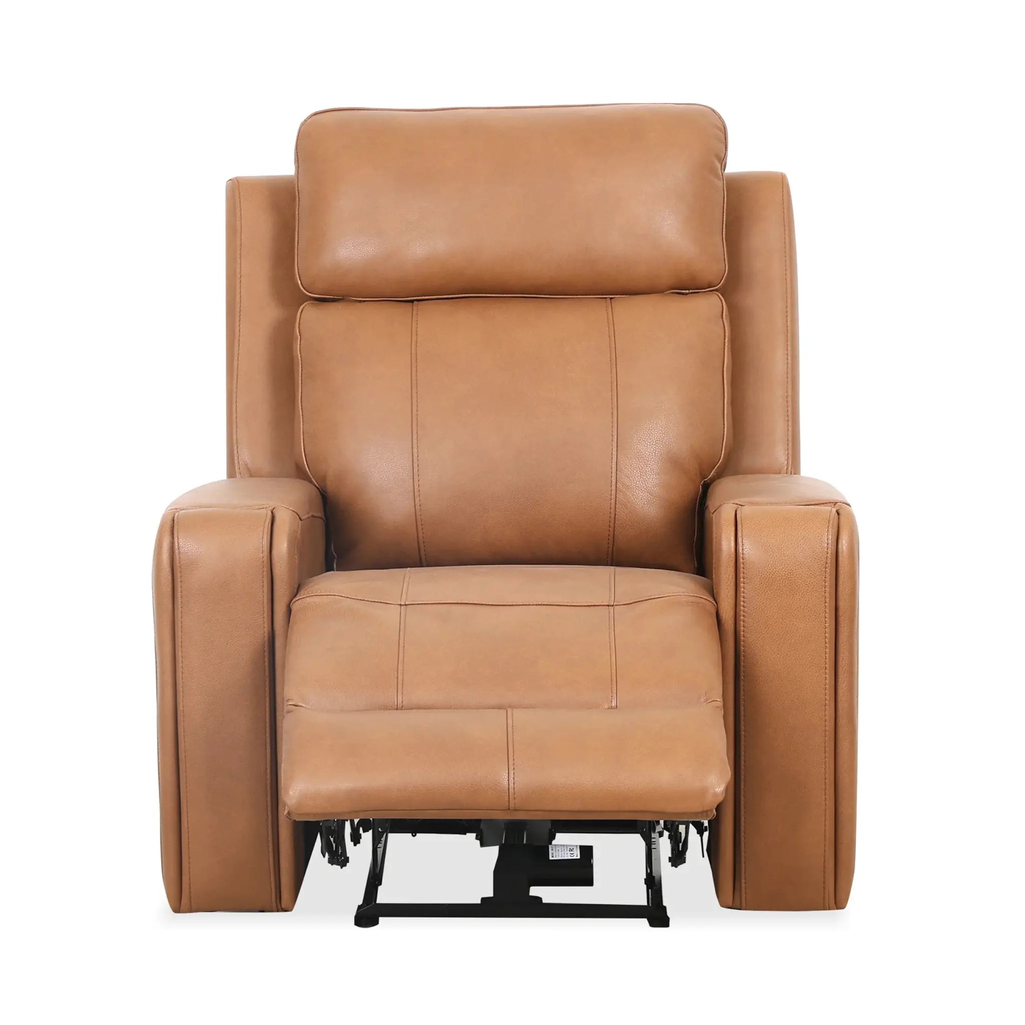 Primo Cavron Fauteuil Inclinable Électrique et Berçant Cuir Brun Cognac