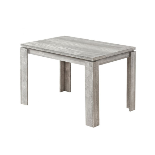 Table à manger rectangulaire, 48", couleur grise, contemporaine, moderne