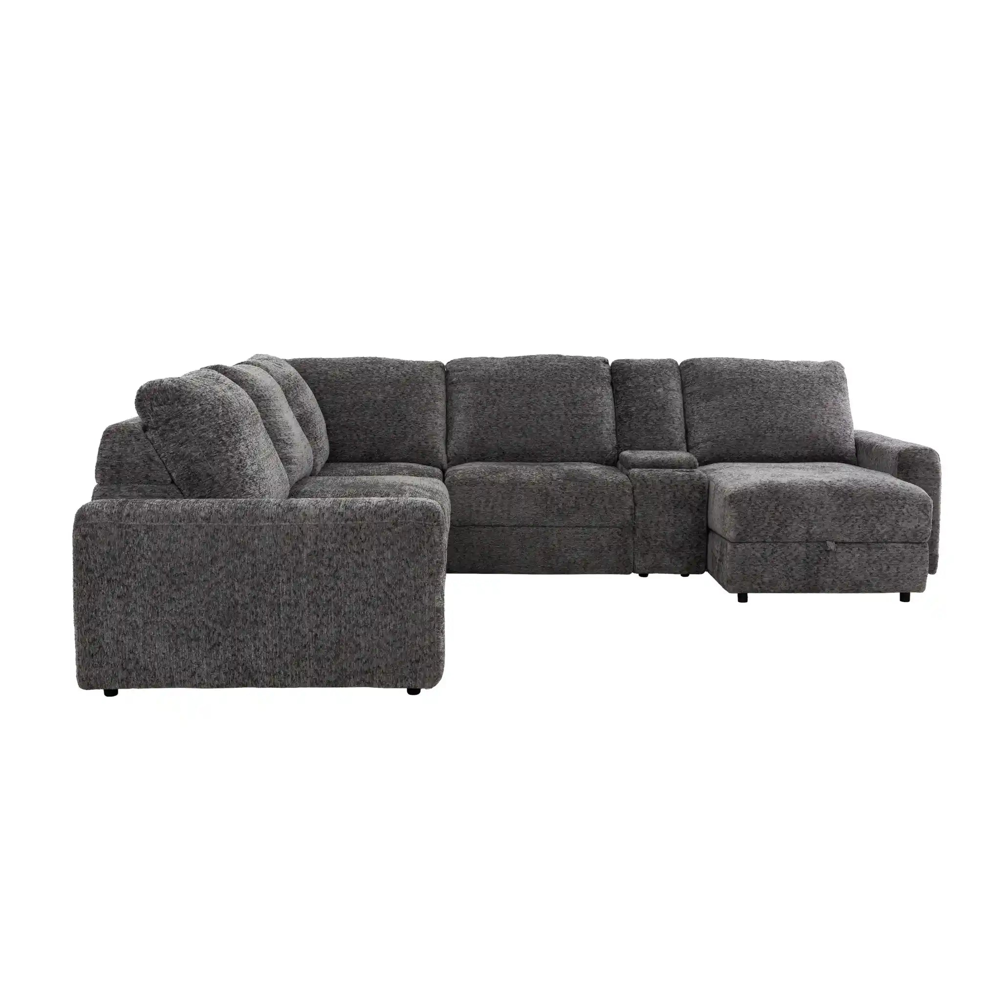 Primo Infinity Sofa Modulaire 6 Pièces Assises Coulissantes Électriques Gris