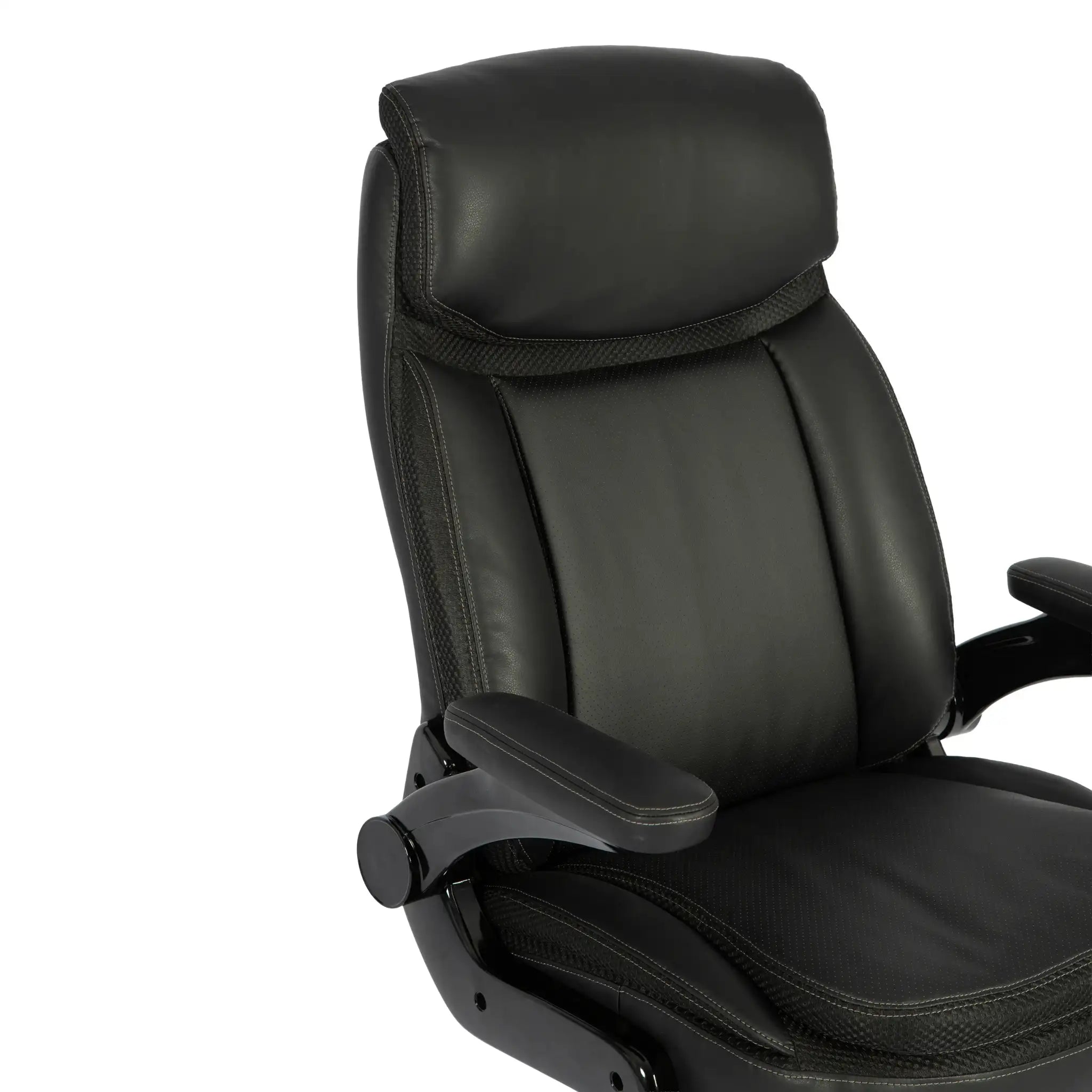 Sealy Denali Fauteuil de Bureau Ergonomique Cuir Simili Noir