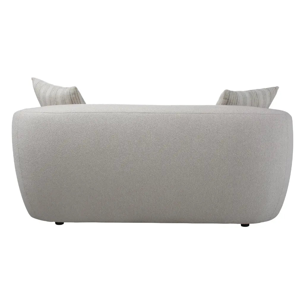 Causeuse Sophy avec coussins – Style arrondi crème