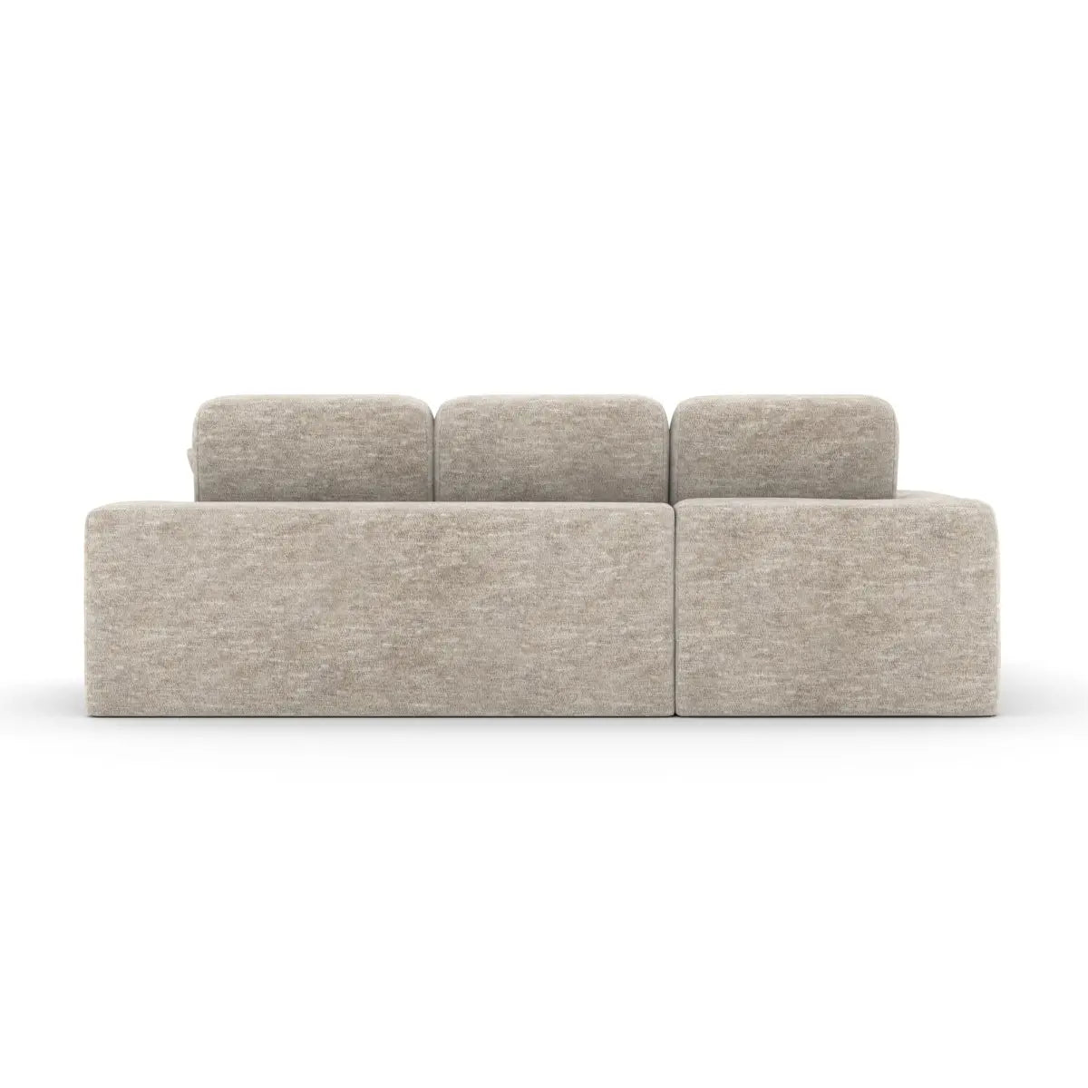 Sectionnel Isabel avec Chaise Longue | Beige et mousse 60D