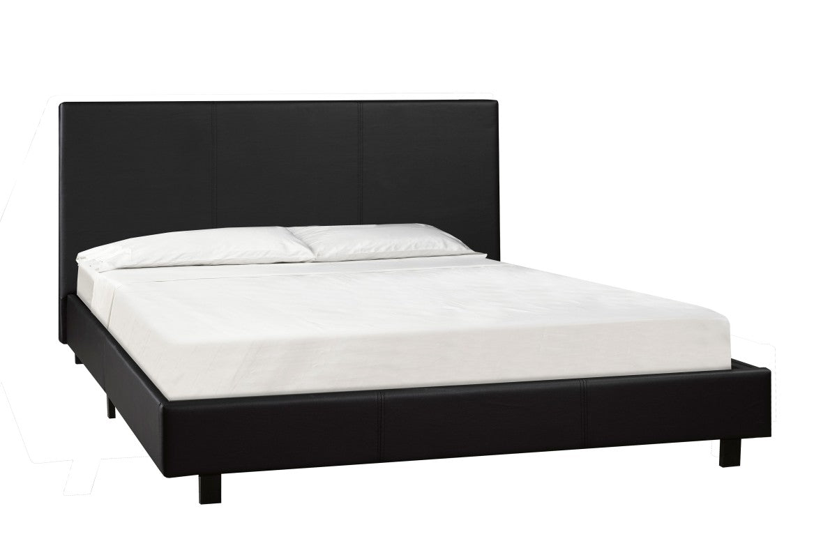 Ensemble Lit Simple Noir et Matelas Resorts Certifié