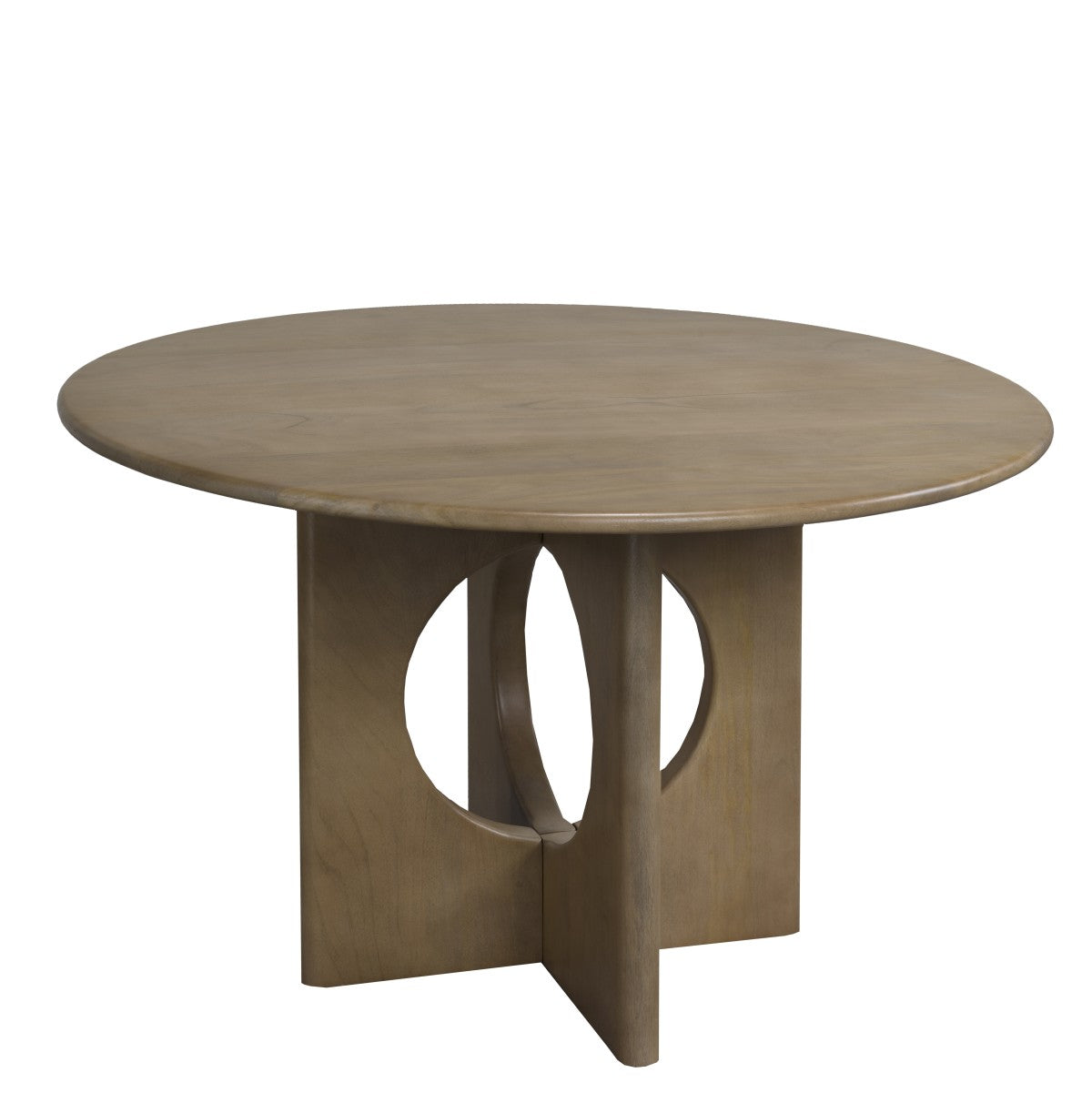 Bexley Round Dining Table in Natural Oak - Geometric Base