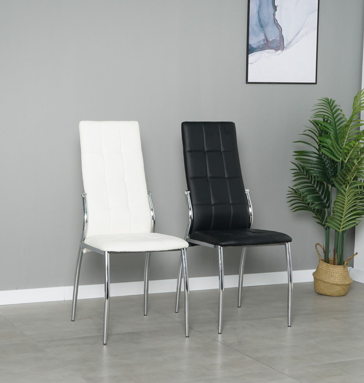 CHAISE DE SALLE À MANGER, JEU DE 4 - NOIR ( Meuble Mtl )