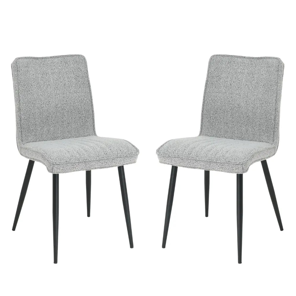 Chaises 1018 Gris Docia | Ensemble de 2 | Design Moderne