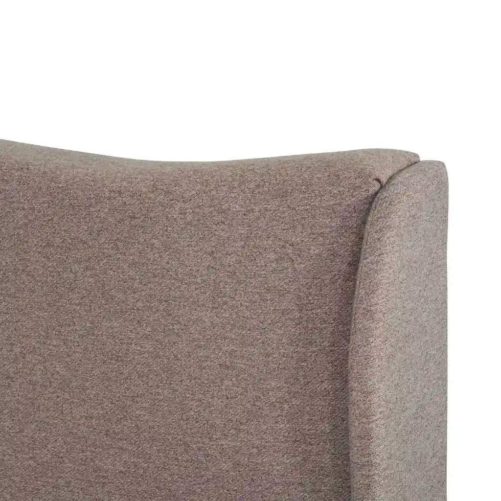 Lit Greta | Tête de Lit à Oreilles Gris Tweed