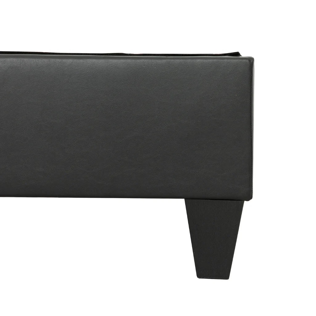 Base EZ Base PU Noir | Plateforme en Faux Cuir