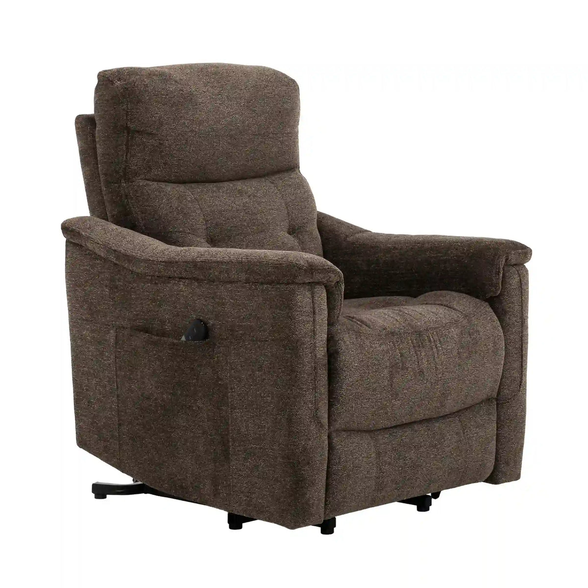 Primo Ladon Fauteuil Releveur Électrique en Tissu Brun Bayside