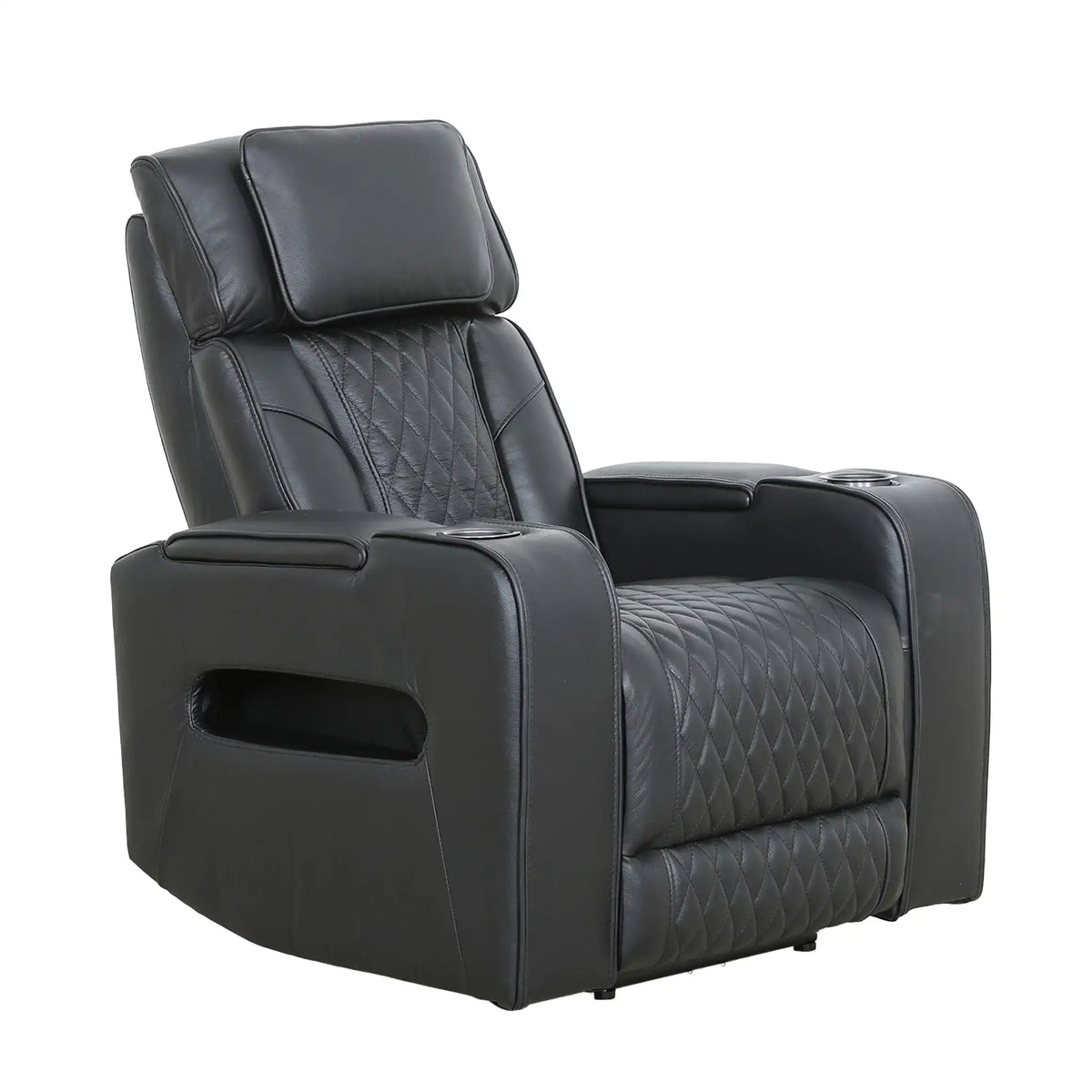 Fauteuil inclinable et berçant électrique Primo Colton, noir