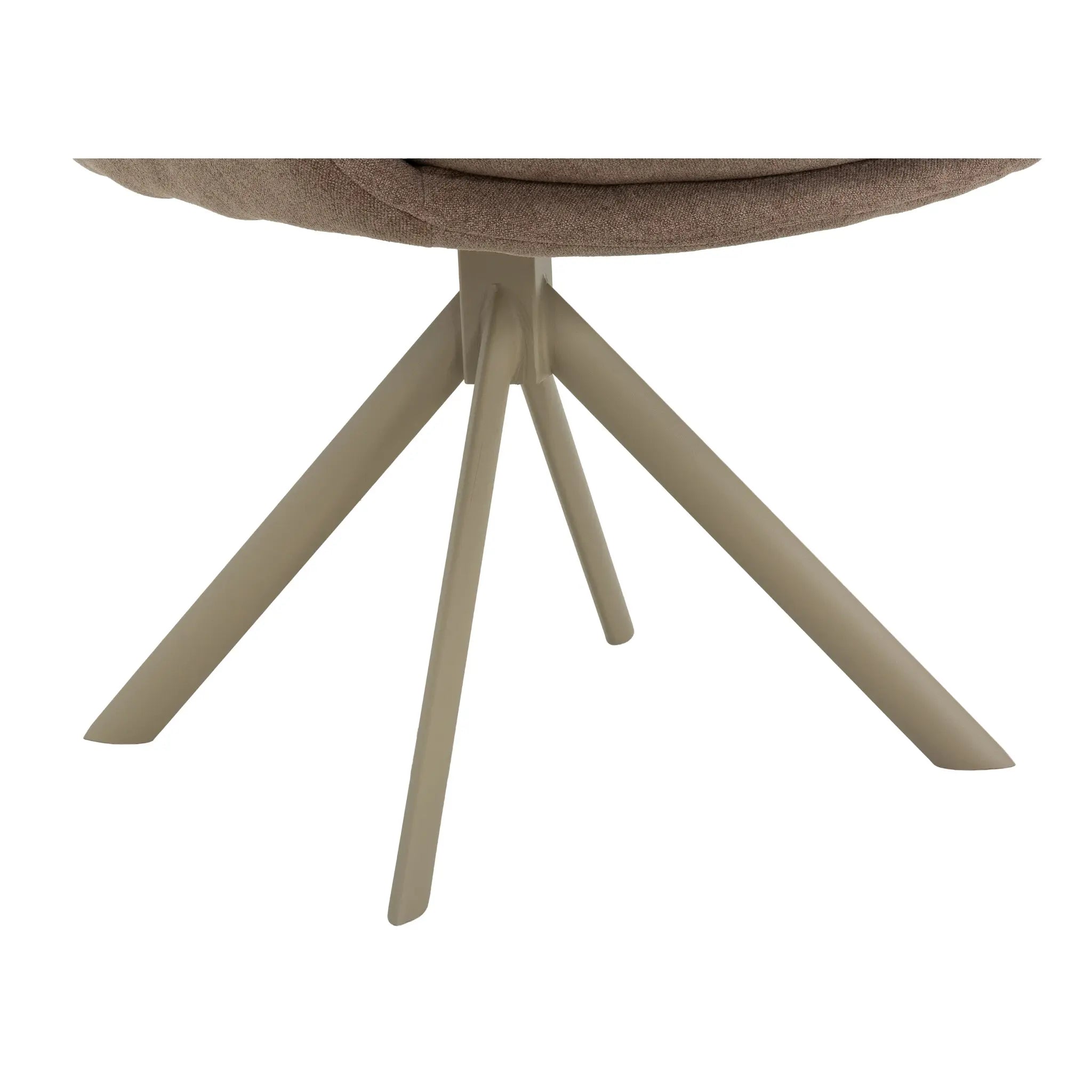 Primo Ensemble de 2 Chaises Salle à Manger avec Accoudoirs - Tissu Brun
