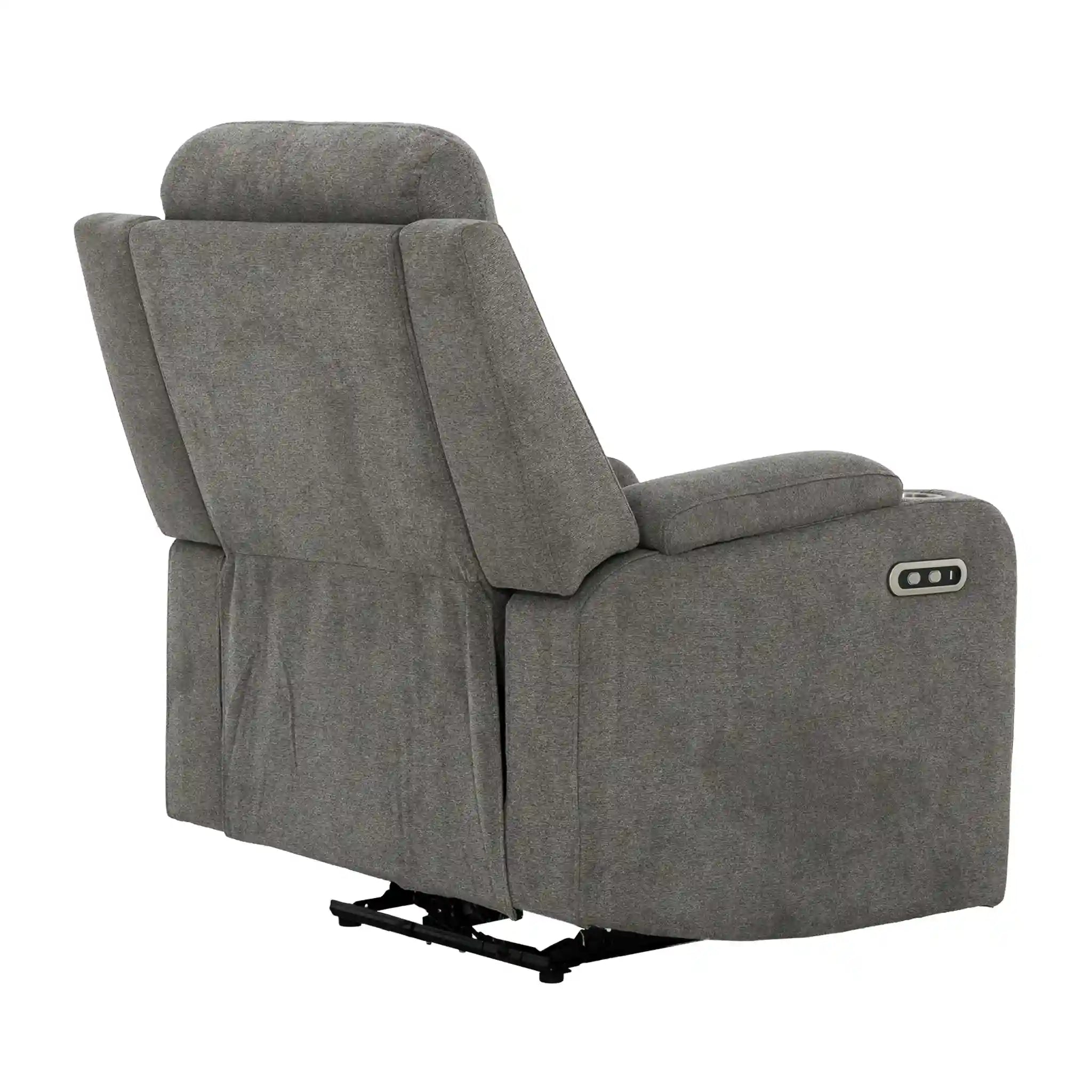 Primo Alfred Fauteuil Inclinable Électrique en Tissu Gris