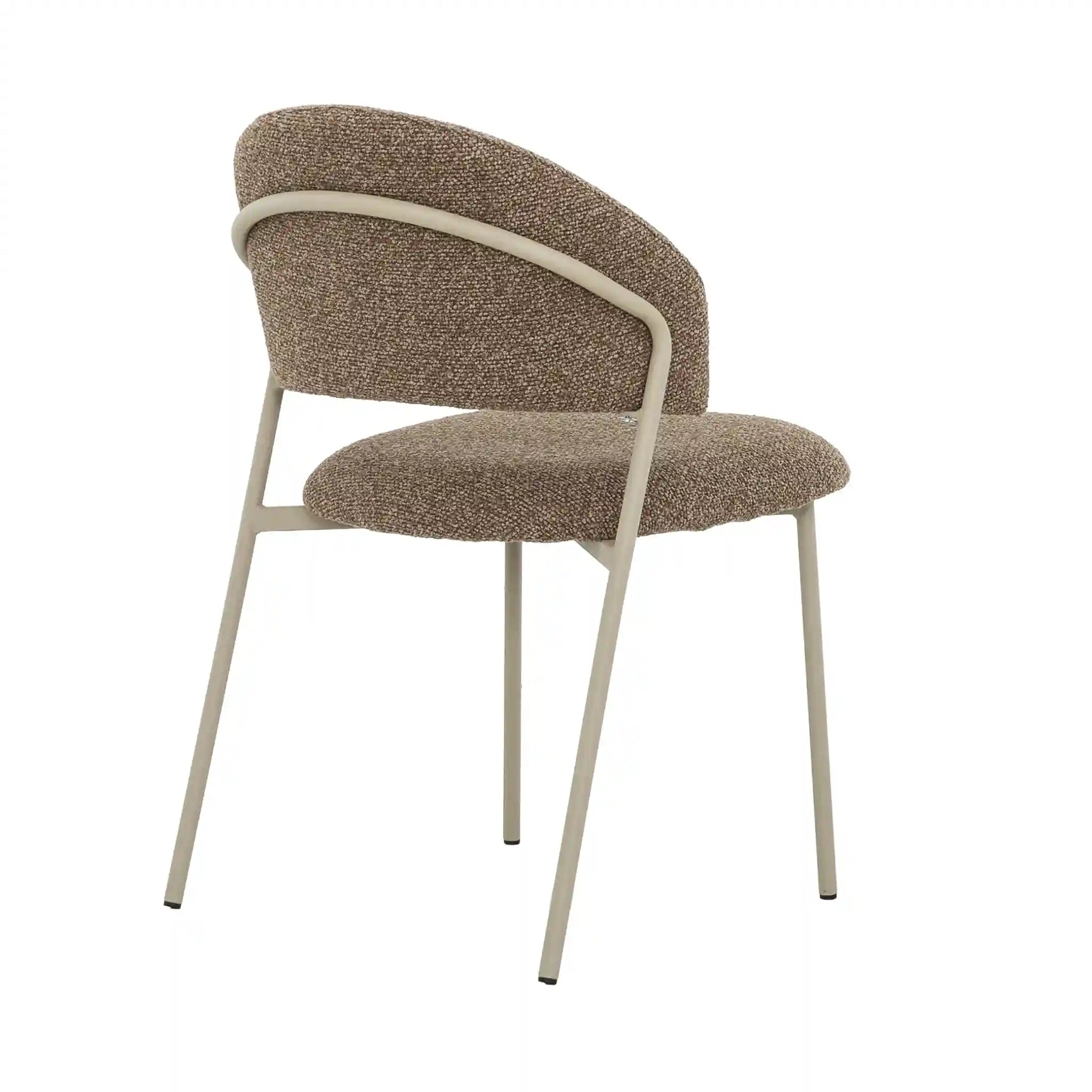Primo Ensemble de 2 Chaises de Salle à Manger Confortables - Tissu Gris