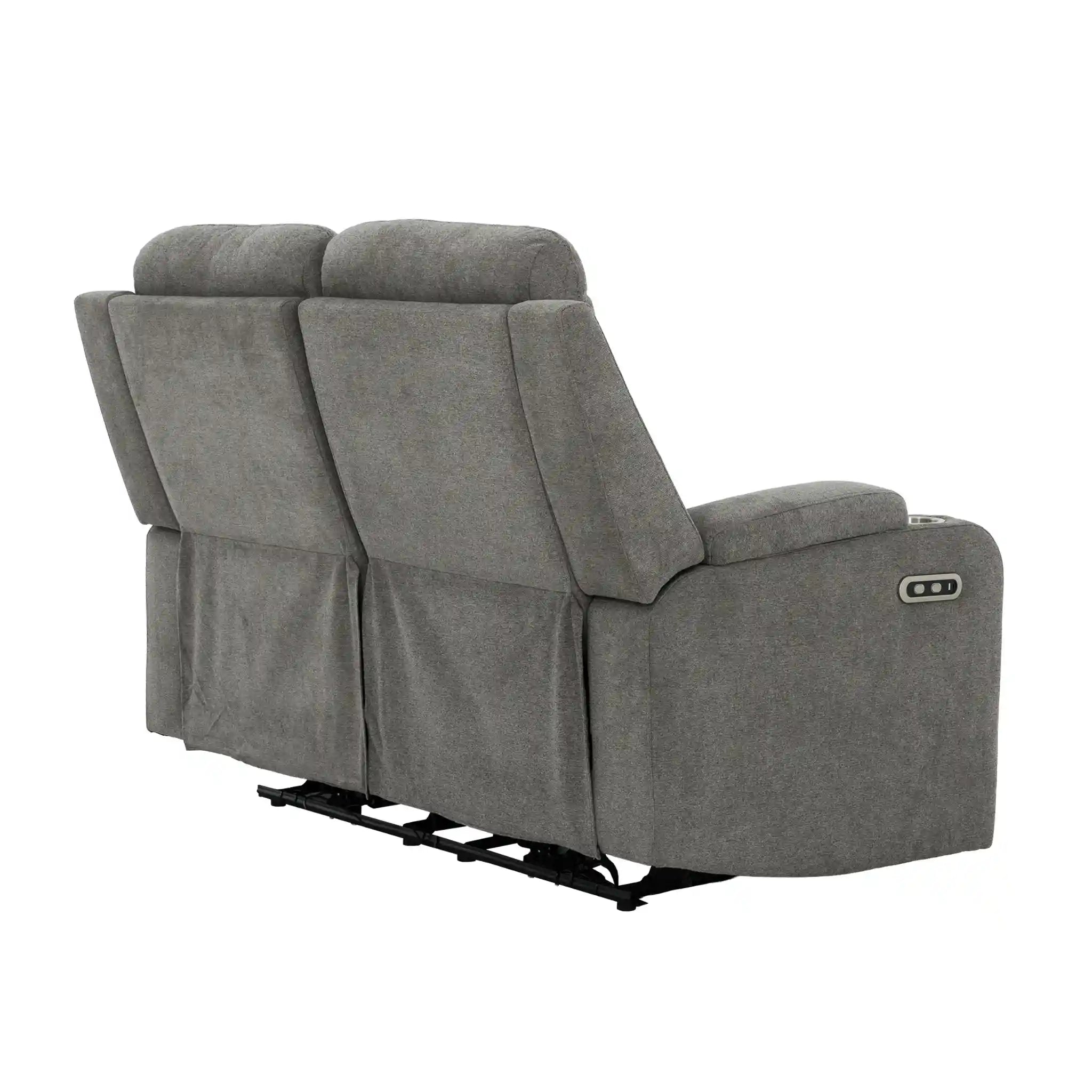 Primo Alfred Causeuse 2 Places Inclinable en Tissu Gris Axel