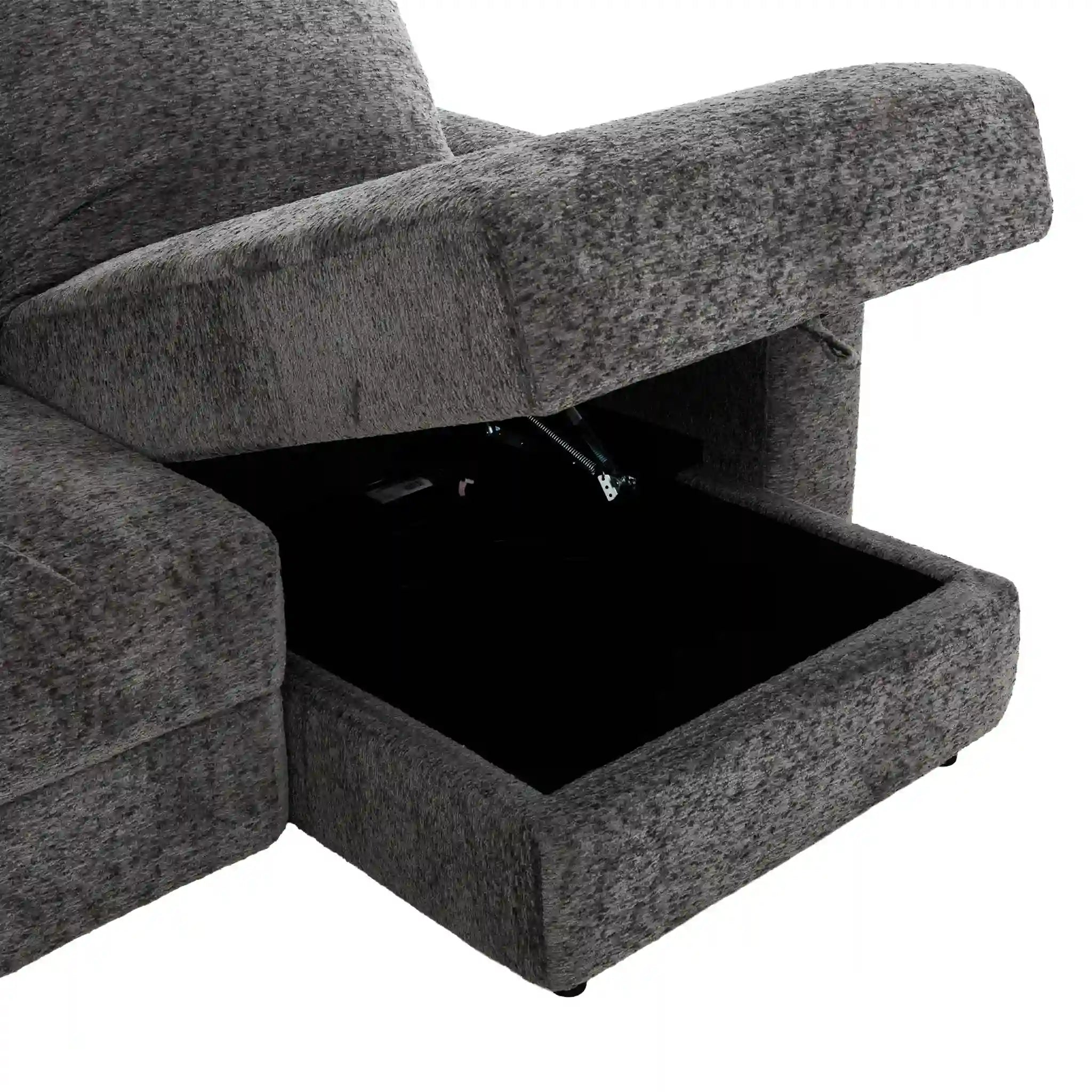 Primo Infinity Sofa Modulaire 7 Pièces Assises Coulissantes Électriques Gris