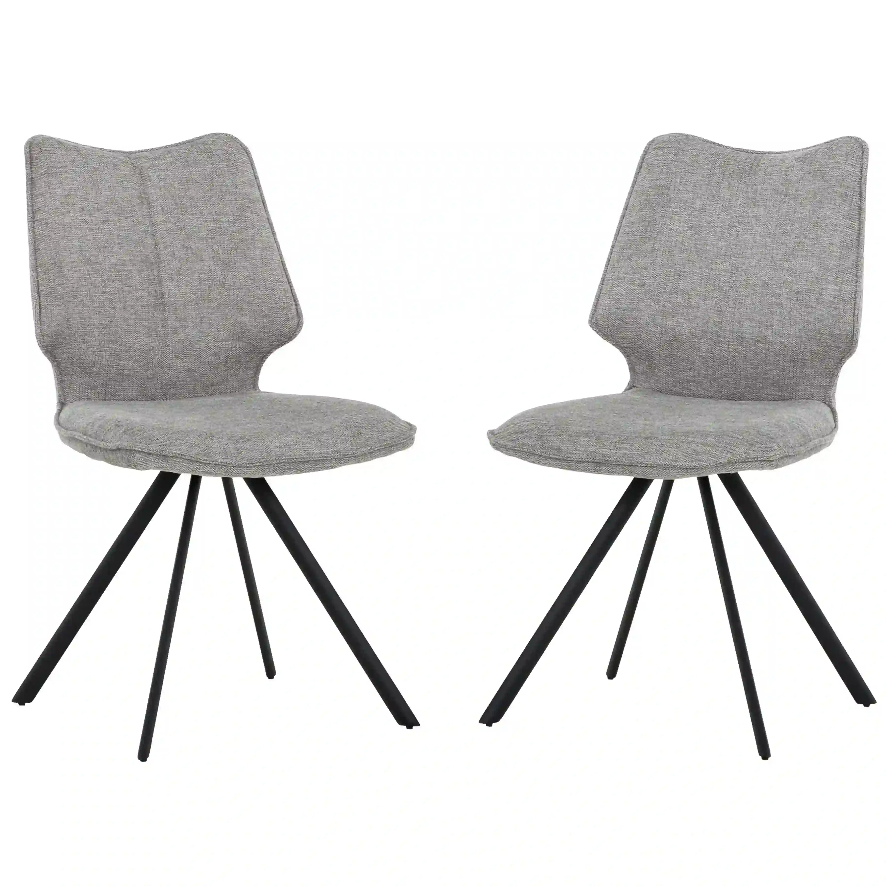 Primo Ensemble Salle à Manger Extensible 6 Places (71" à 94") - Noir et Gris