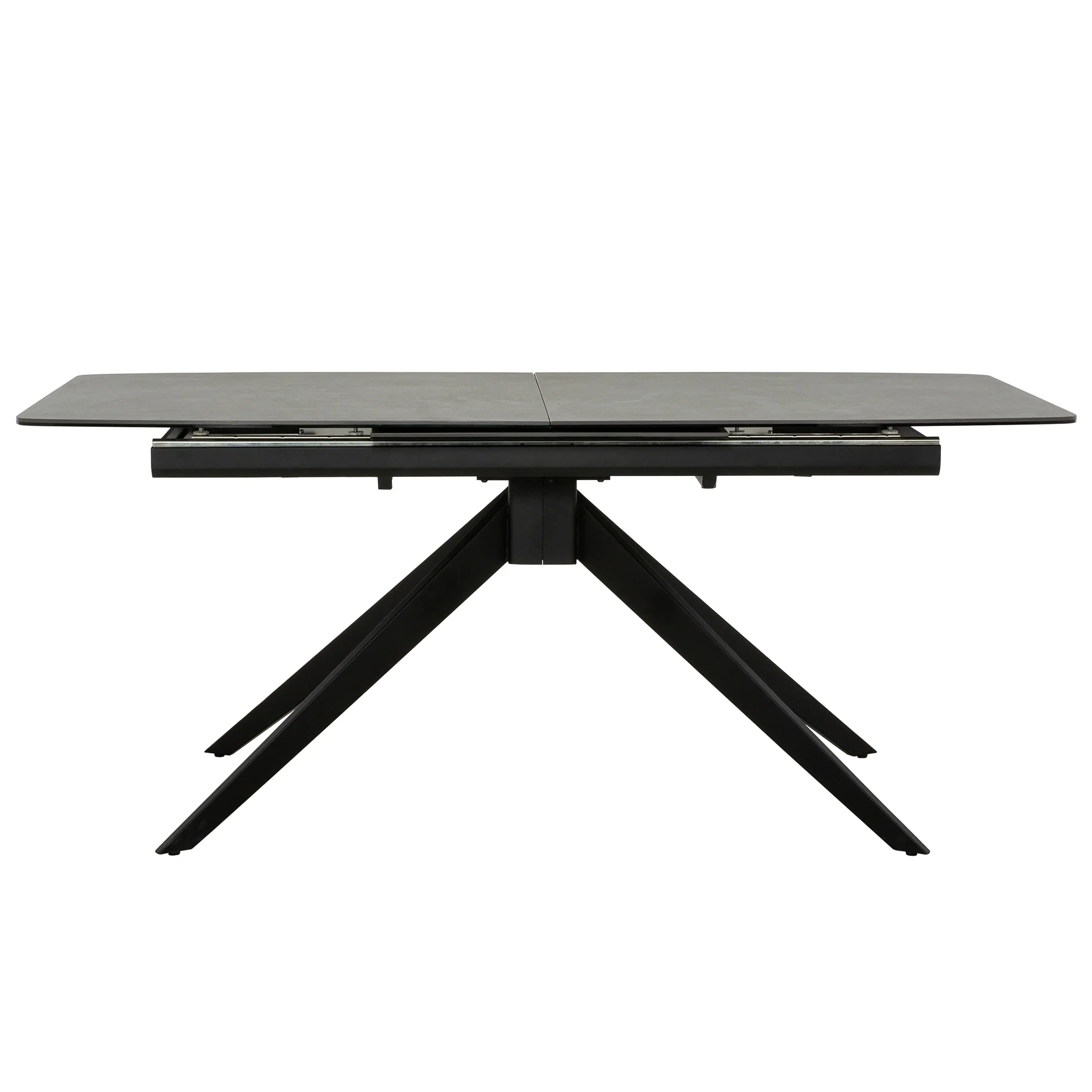 Primo Table de Cuisine avec Rallonges Intégrées (71" à 94") - Verre et Céramique Noire