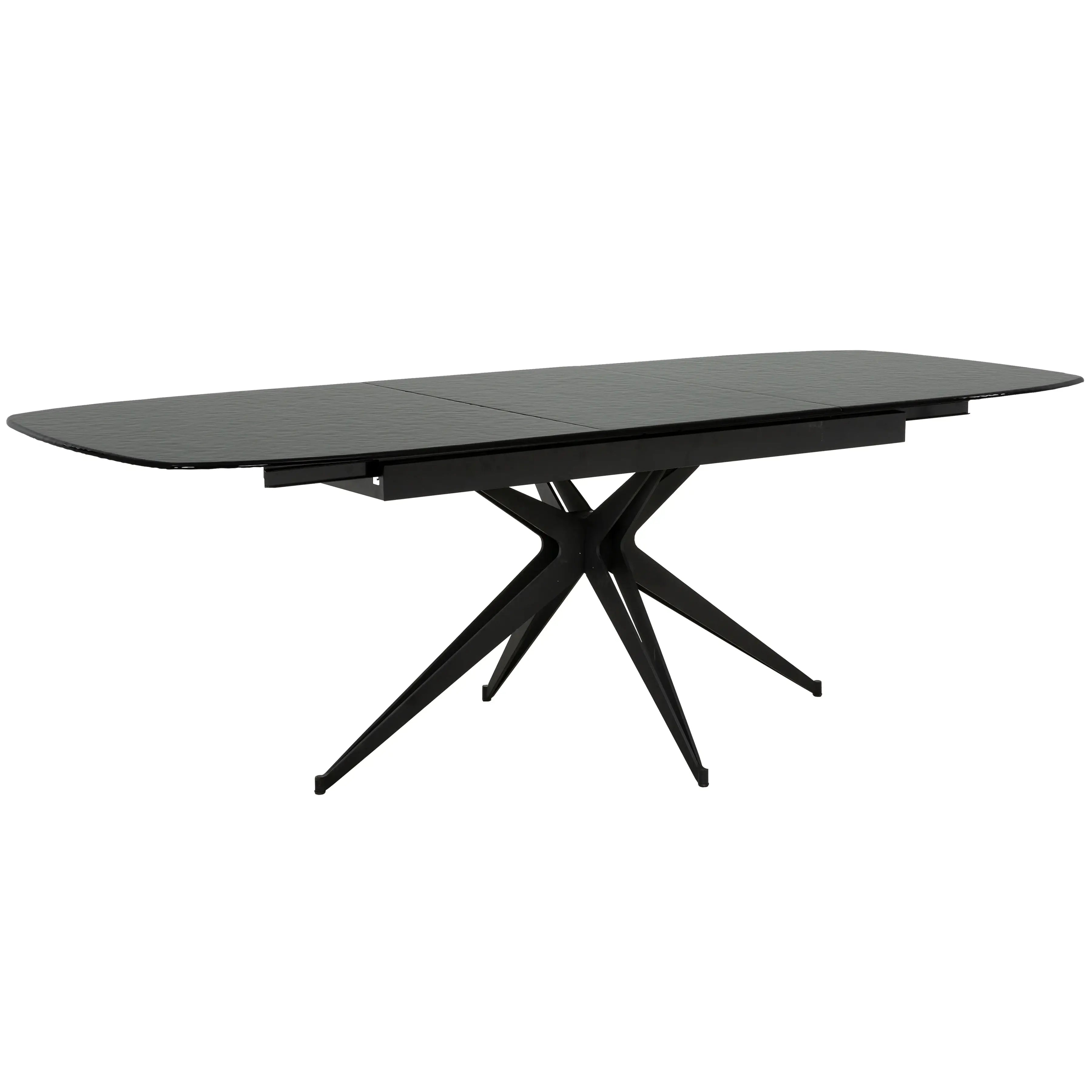 Primo Table Salle à Manger Extensible Verre (71-94") Gris