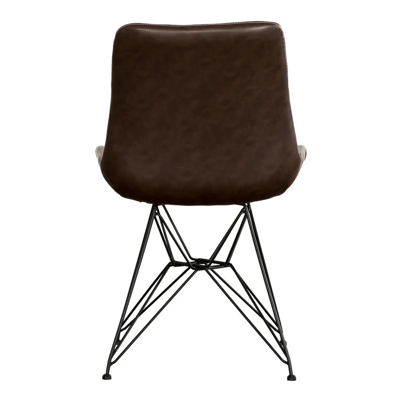 Ensemble de 2 chaises de salle à manger 7301 - Brun