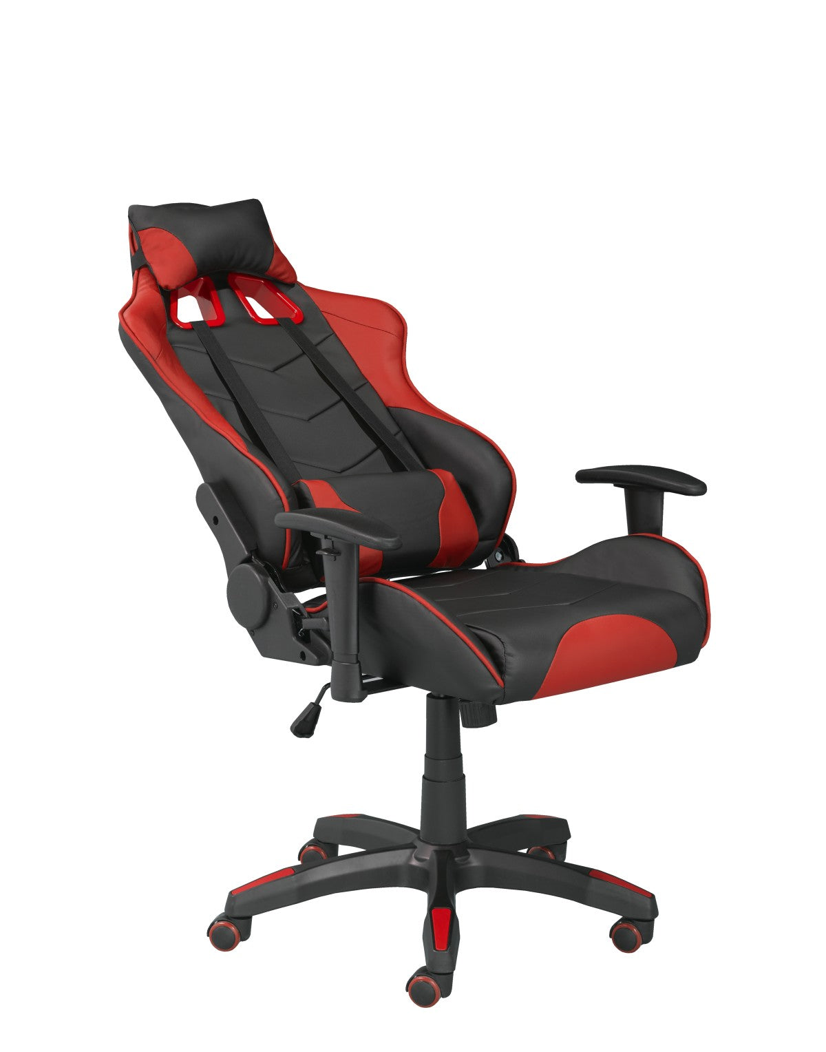 ENSEMBLE BUREAU ET CHAISE GAMING, NOIR/ROUGE ( Meuble Mtl )